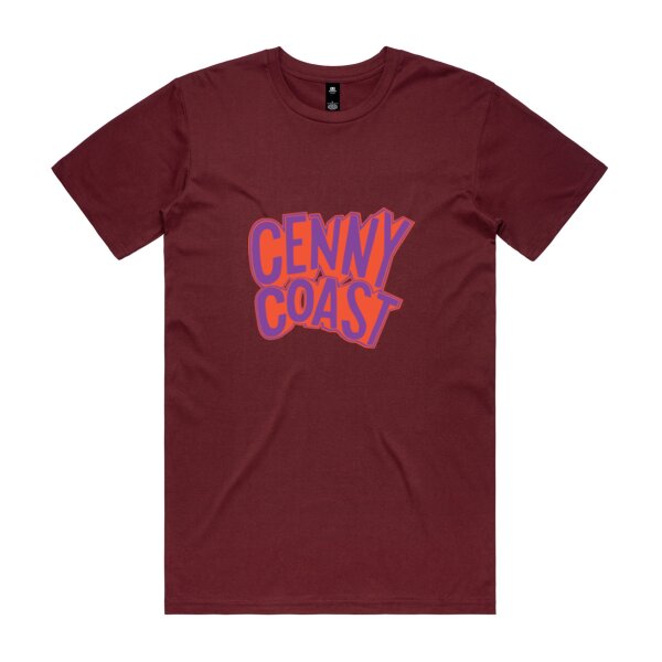 Cenny Coast Men's Tee - Red & Purple  Thumbnail
