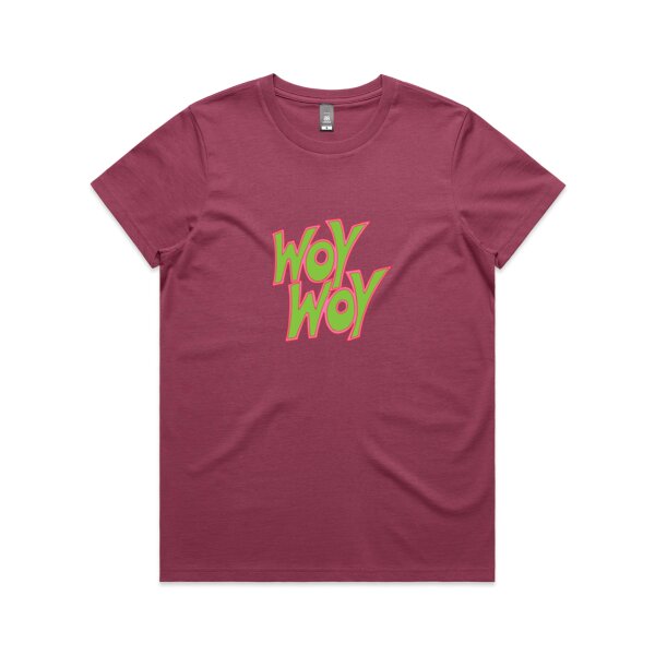 Woy Woy Women's Tee - Lime Thumbnail