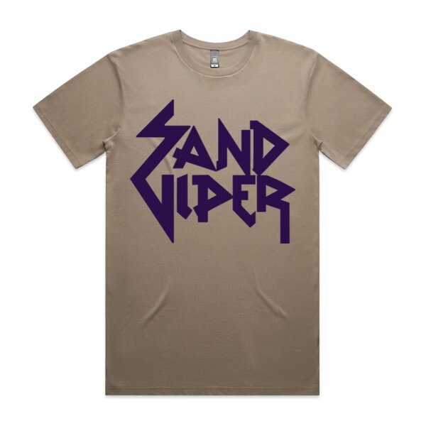 Sand Viper Purple Logo Men's Tee Thumbnail