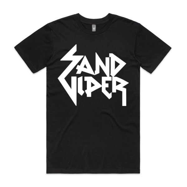 Sand Viper White Logo Men's Tee Thumbnail