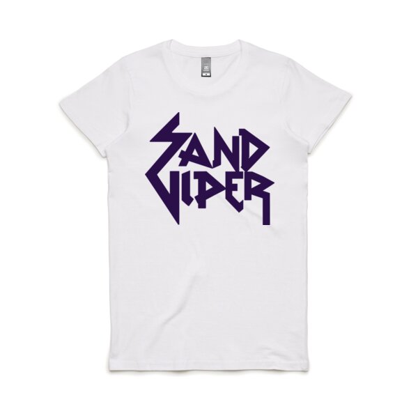 Sand Viper Purple Logo Women's Tee Thumbnail