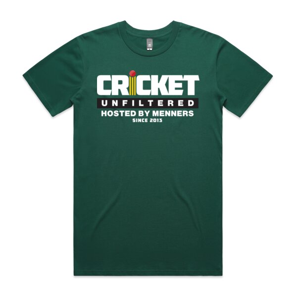 Mens green Cricket Unfiltered logo t-shirt  Thumbnail
